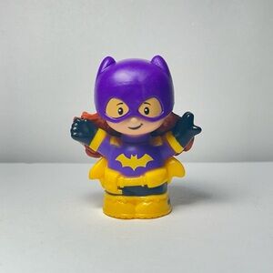 Fisher Price Little People DC Super Friends Batgirl Figure Purple Hero Woman